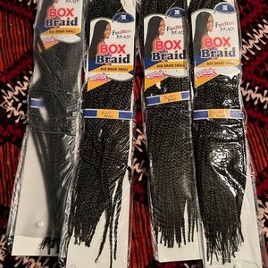 Freetress small crochet braid. 4 packs